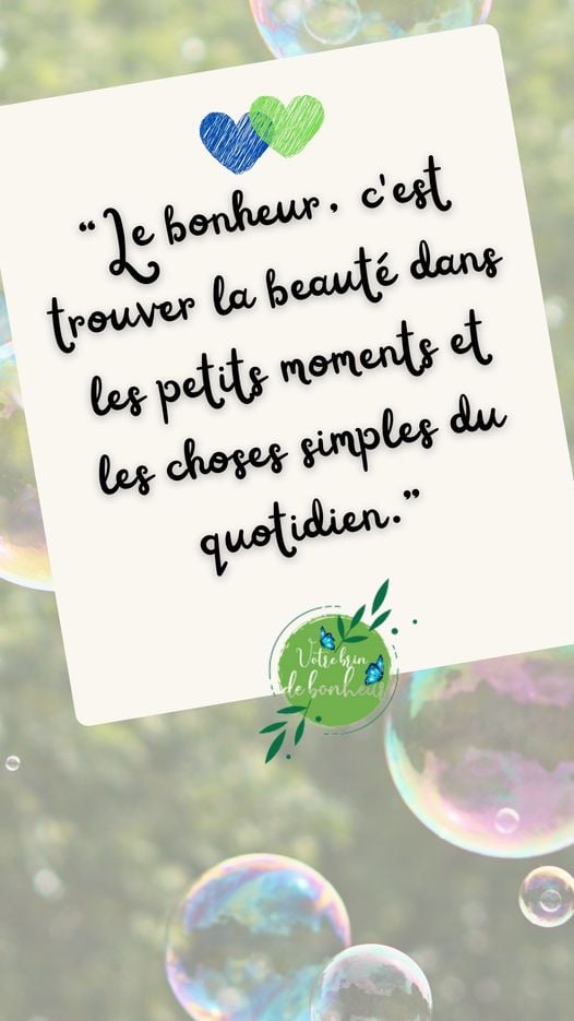a quote about love and happiness in french