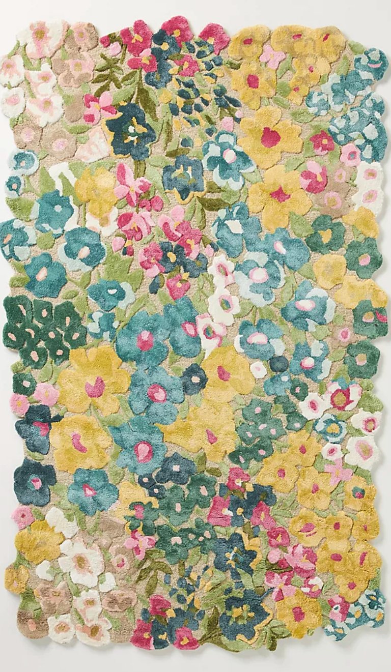 Anthropologie's Floral-Shaped Rug to buy