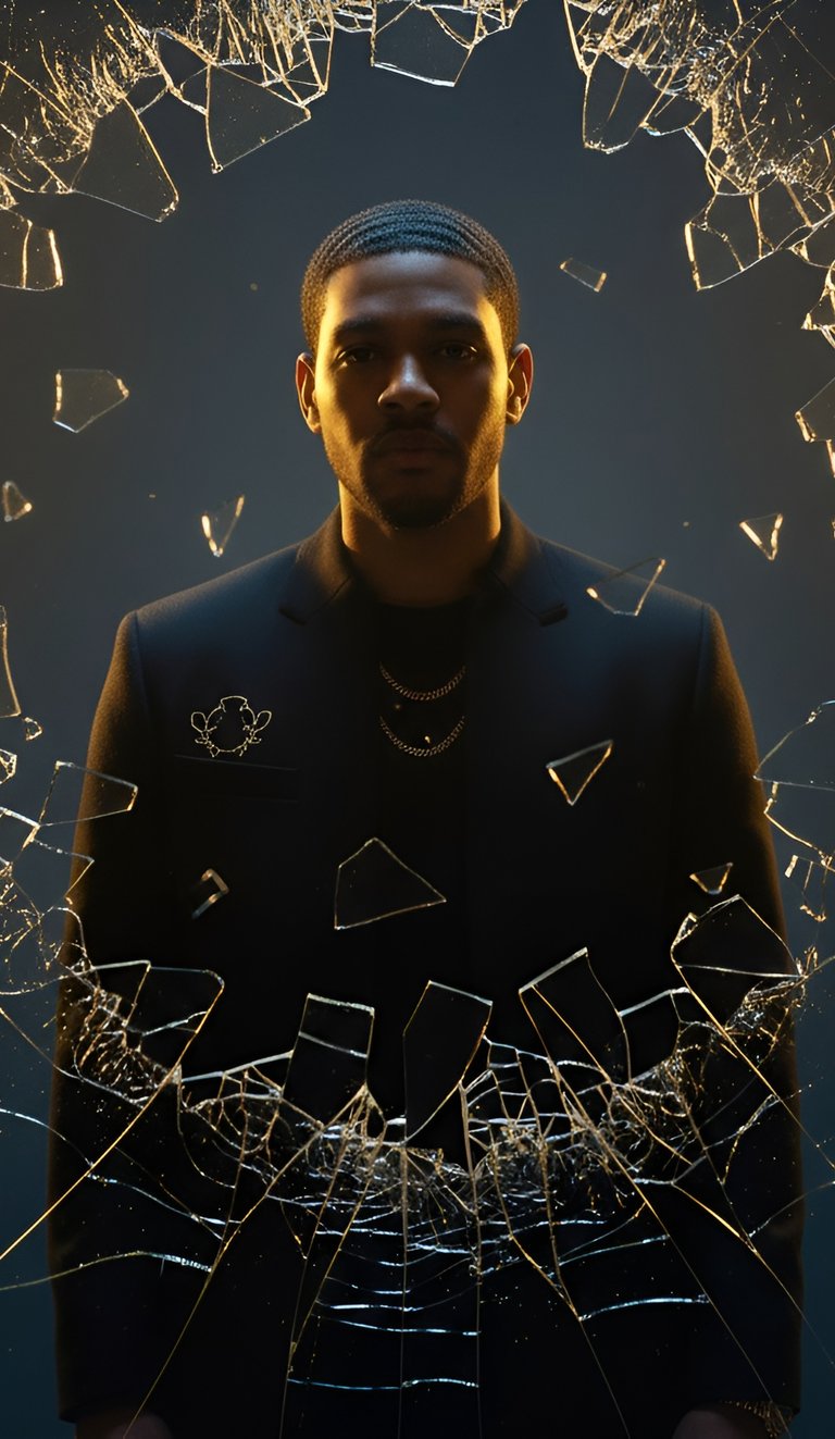 Rome Nova portrait with digital aesthetics