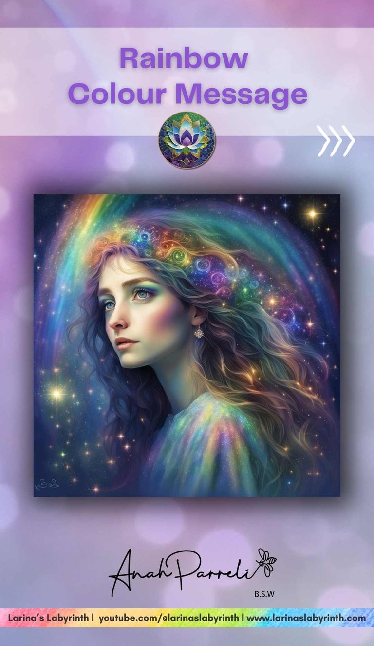 Colour message: Power of the Rainbow. Colour Healing, Color Healing