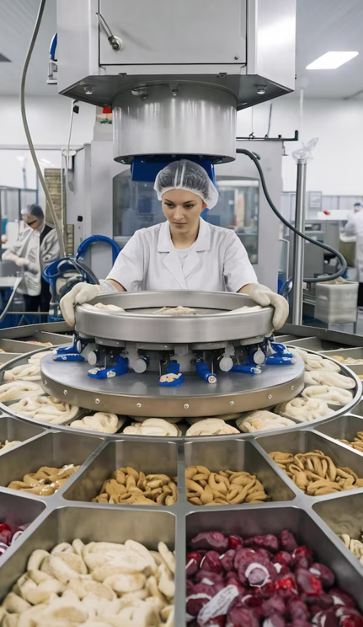 Mujer trabajando en alimentación