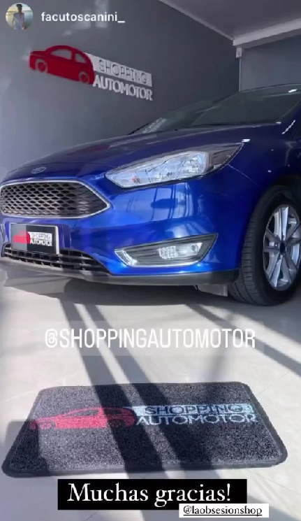 Felpudo personalizado con logo concesionaria shopping