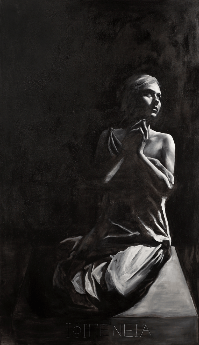 Iphigeneia; Oil on Canvas, 48"x76", 2021 