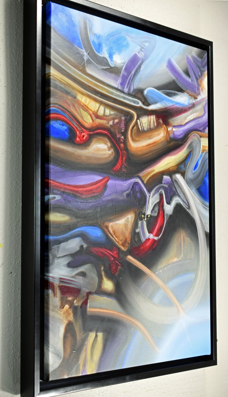 Handmade float frrame by Eric Stiles.