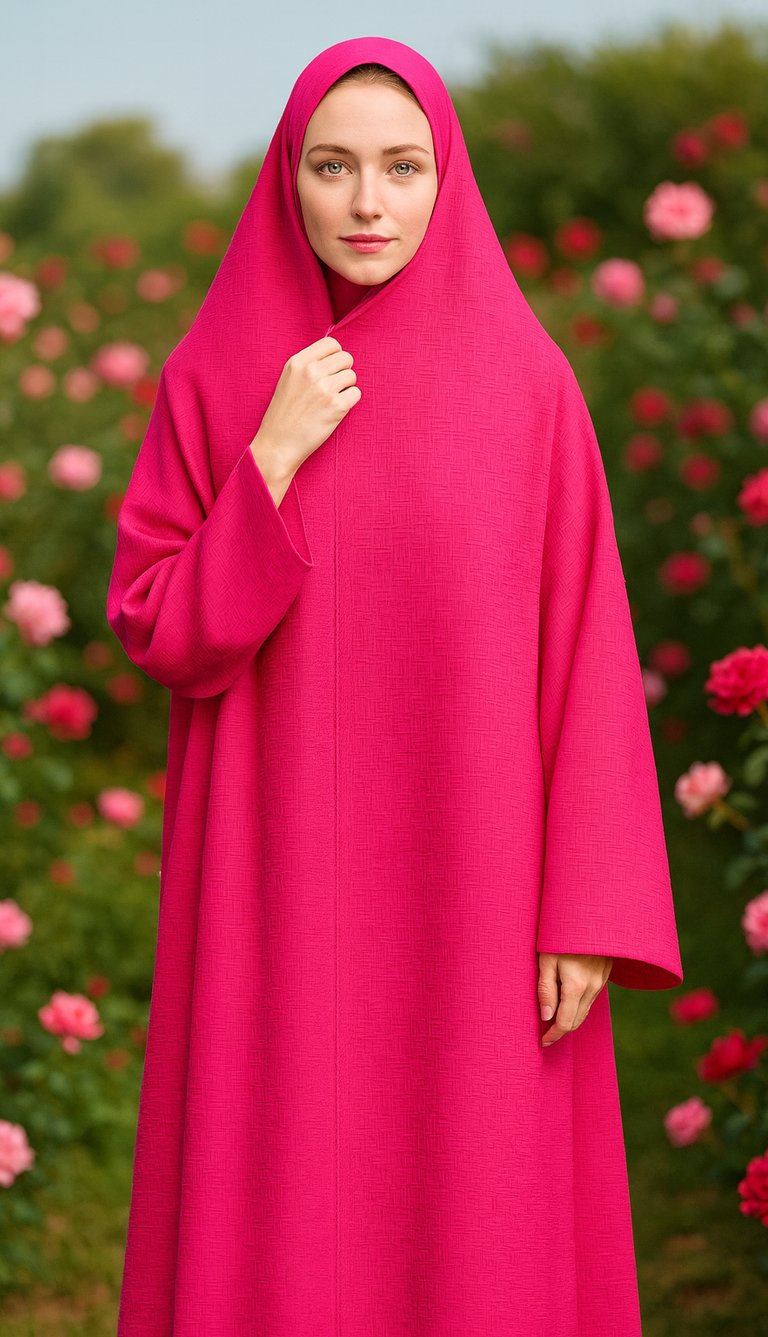 fusya-pembe-saf-ipek-abaya-kisiye-ozel-tasarim
