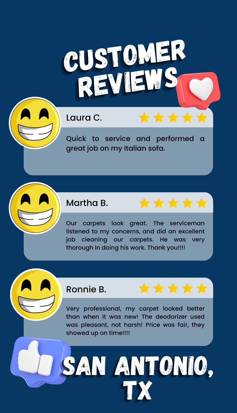 image of reviews from customers that have used Refresh Property Services in San Antonio, TX.