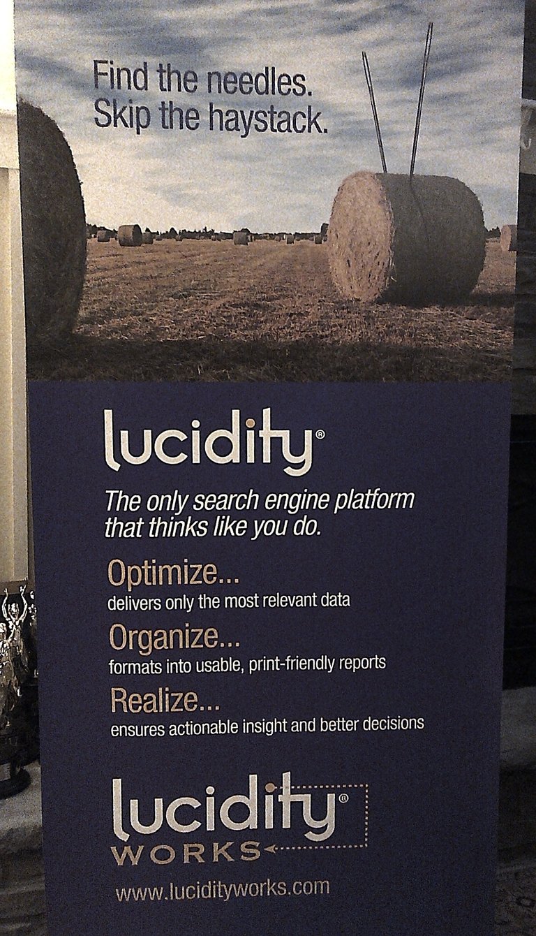 Slogan and brand positioning for search software.