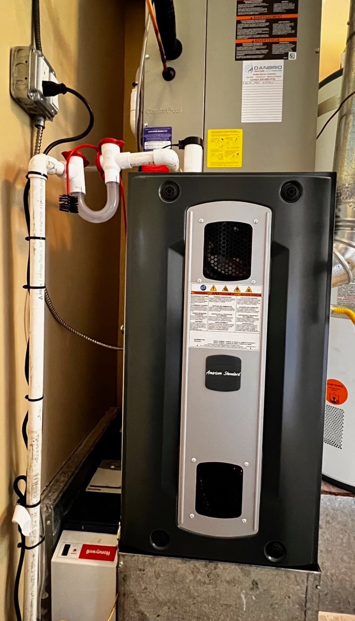Photo displaying Amercians Furnace System Installed at one of our clients