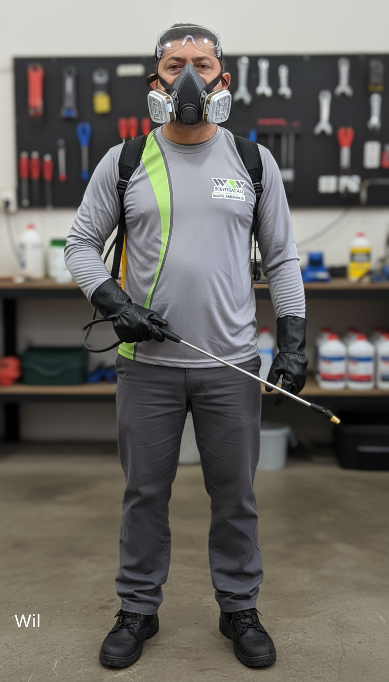 a man in a gas mask and a gas mask