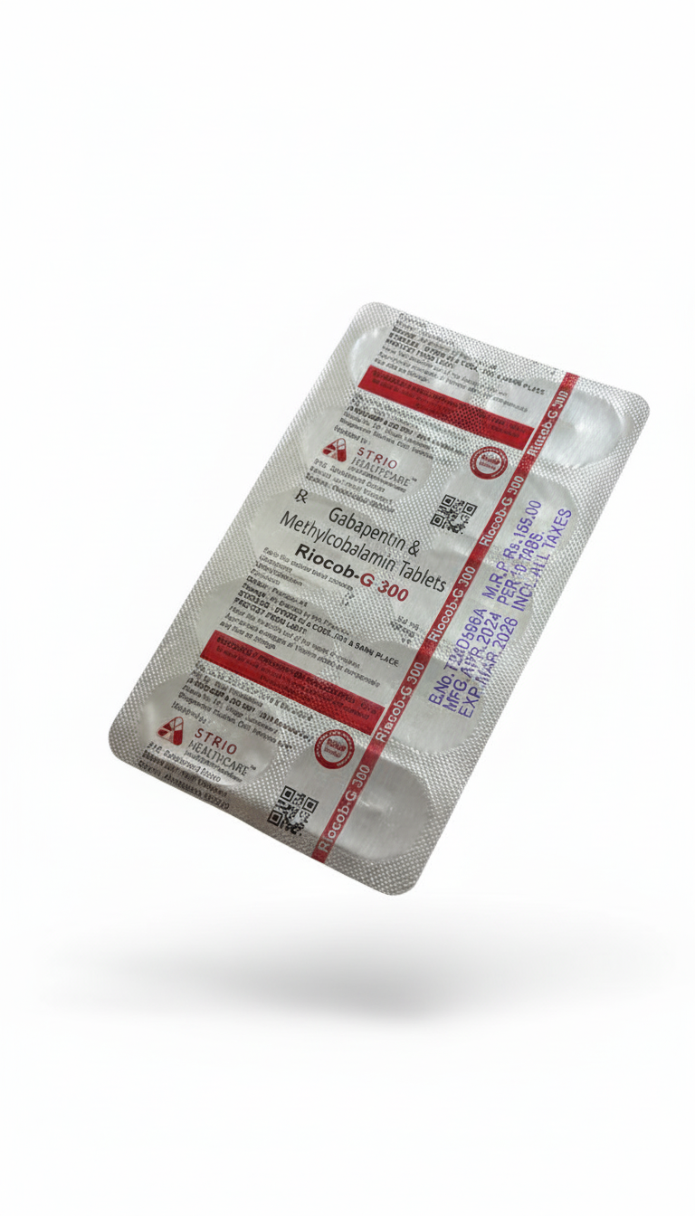 Riocob-G 300 strip - Strio Healthcare