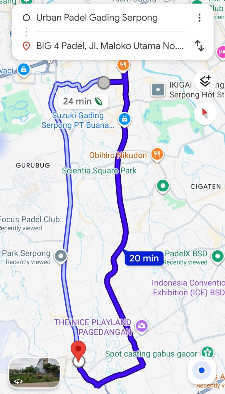 lokasi urban padel gading serpong dekat dengan big 4 padel bsd