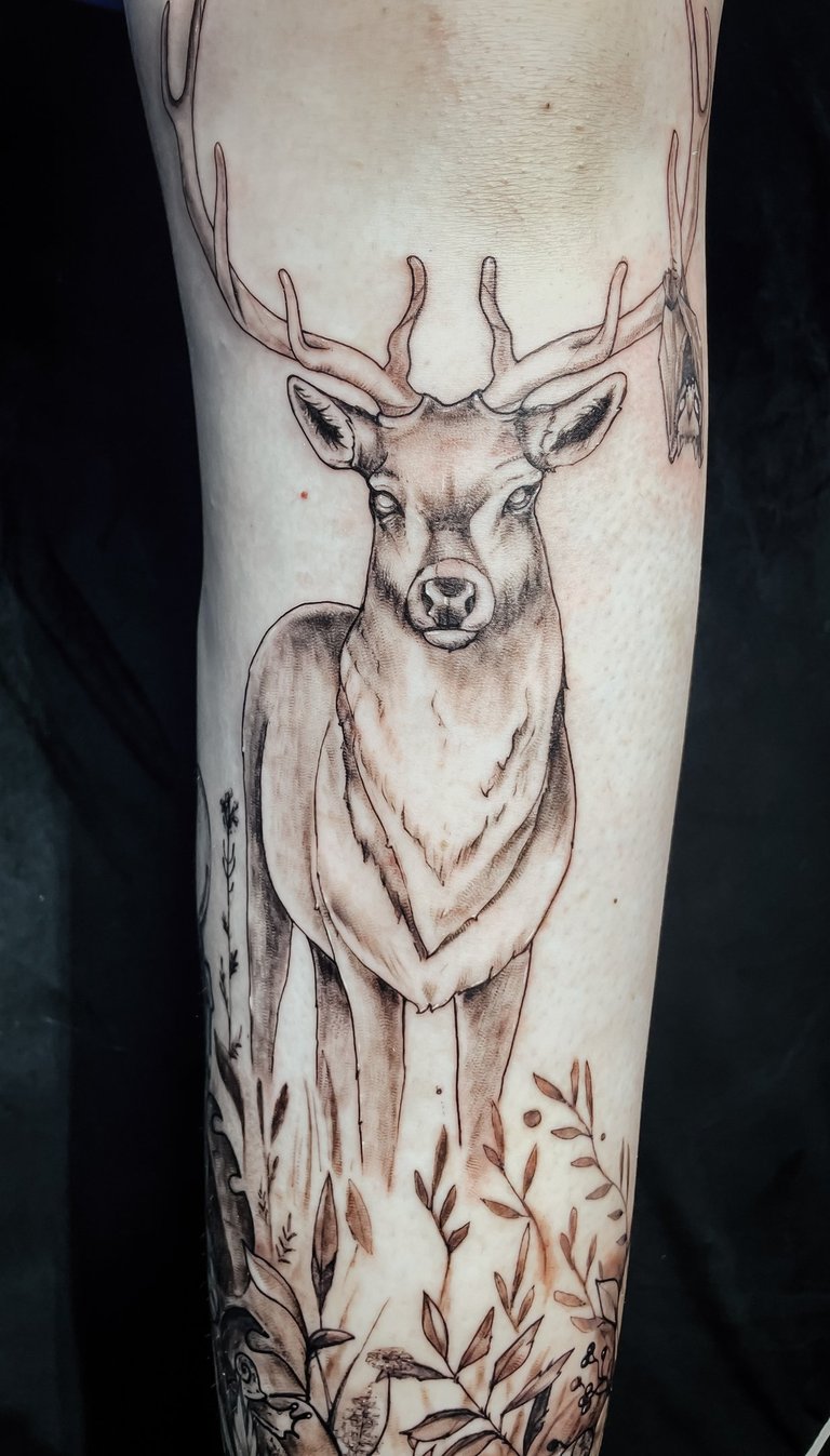 deer tattoo