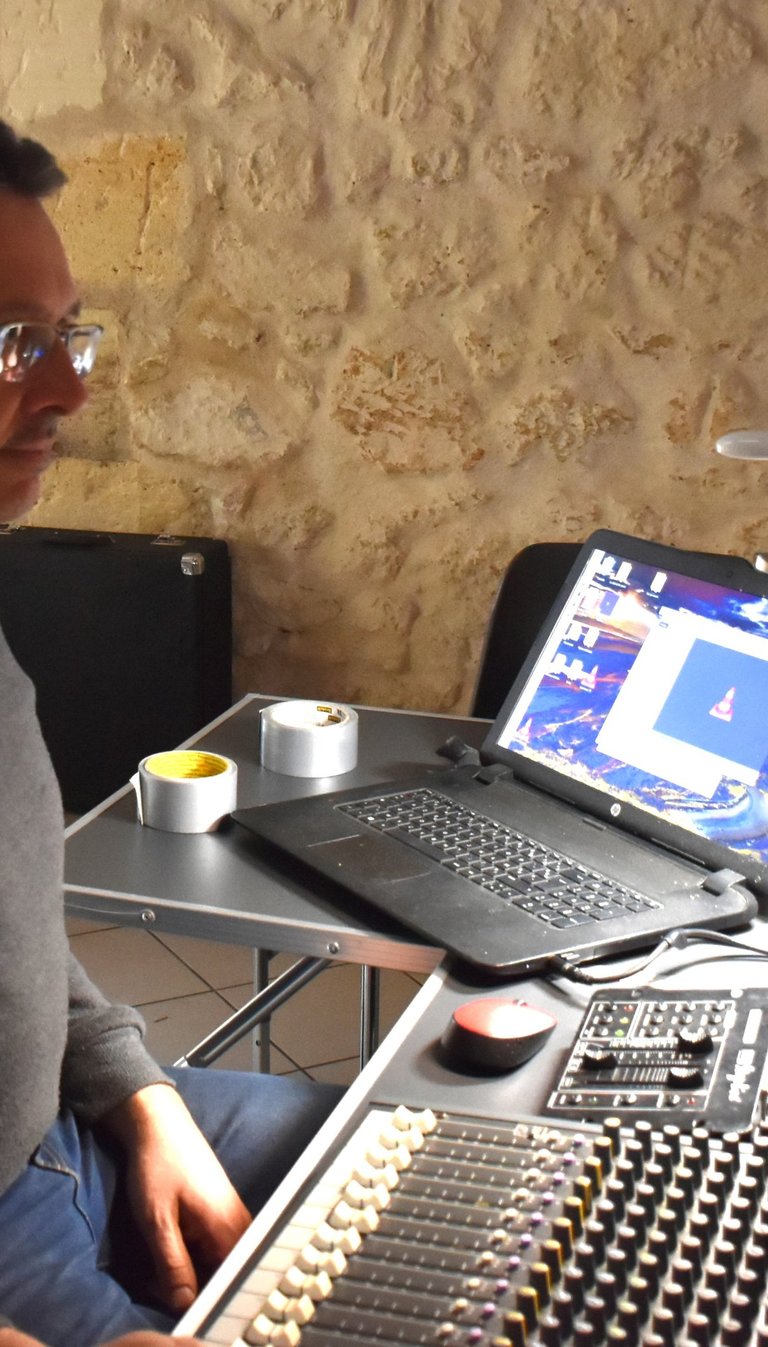 Thomas Corazza, notre technicien son et lumière