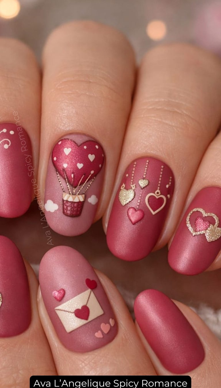 By Ava L’Angelique. Pink nails aesthetic for confident night-out energy