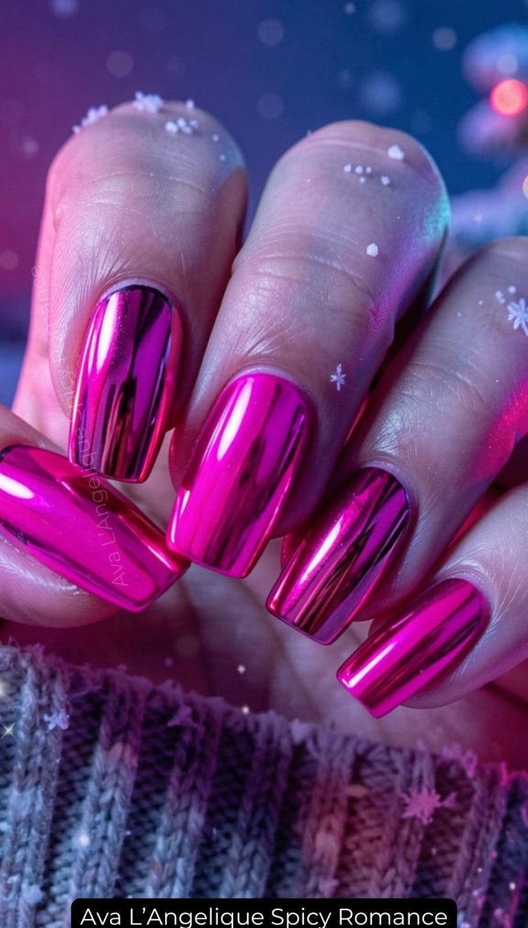 By Ava L’Angelique. Romantic pink nails with glossy or bold finishes