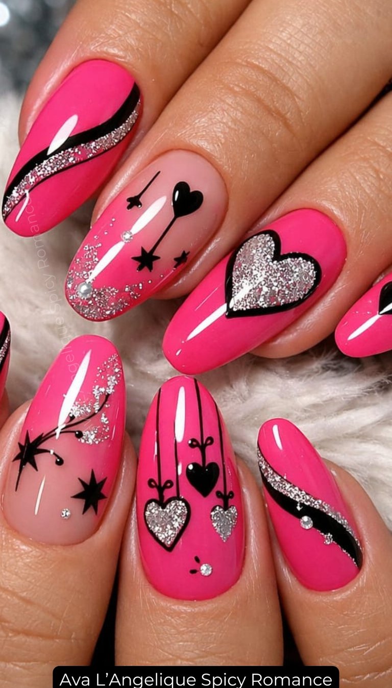 By Ava L’Angelique. Pink nails aesthetic for confident feminine energy