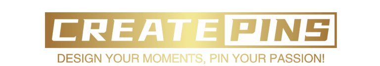Create pins Logo Gold version