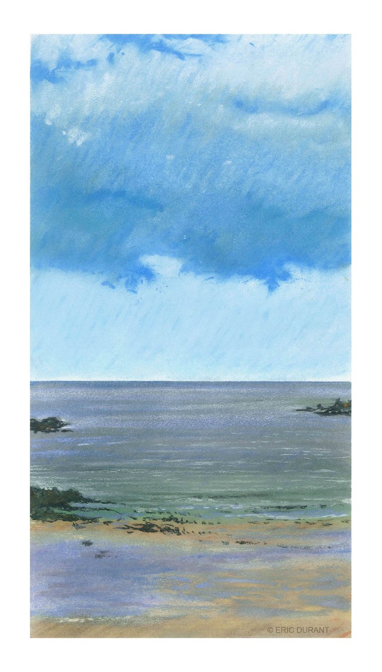 Pastel sec sur papier 20 × 37 cm - © Eric Durant