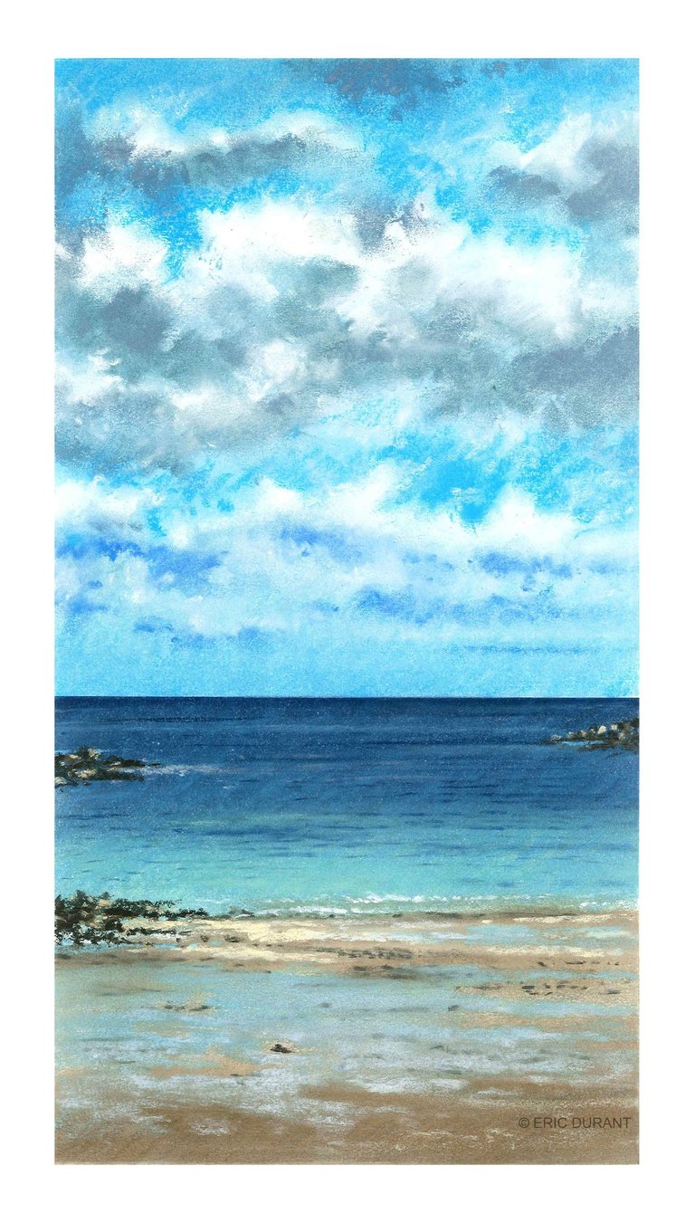 Pastel sec sur papier 20 × 37 cm - © Eric Durant