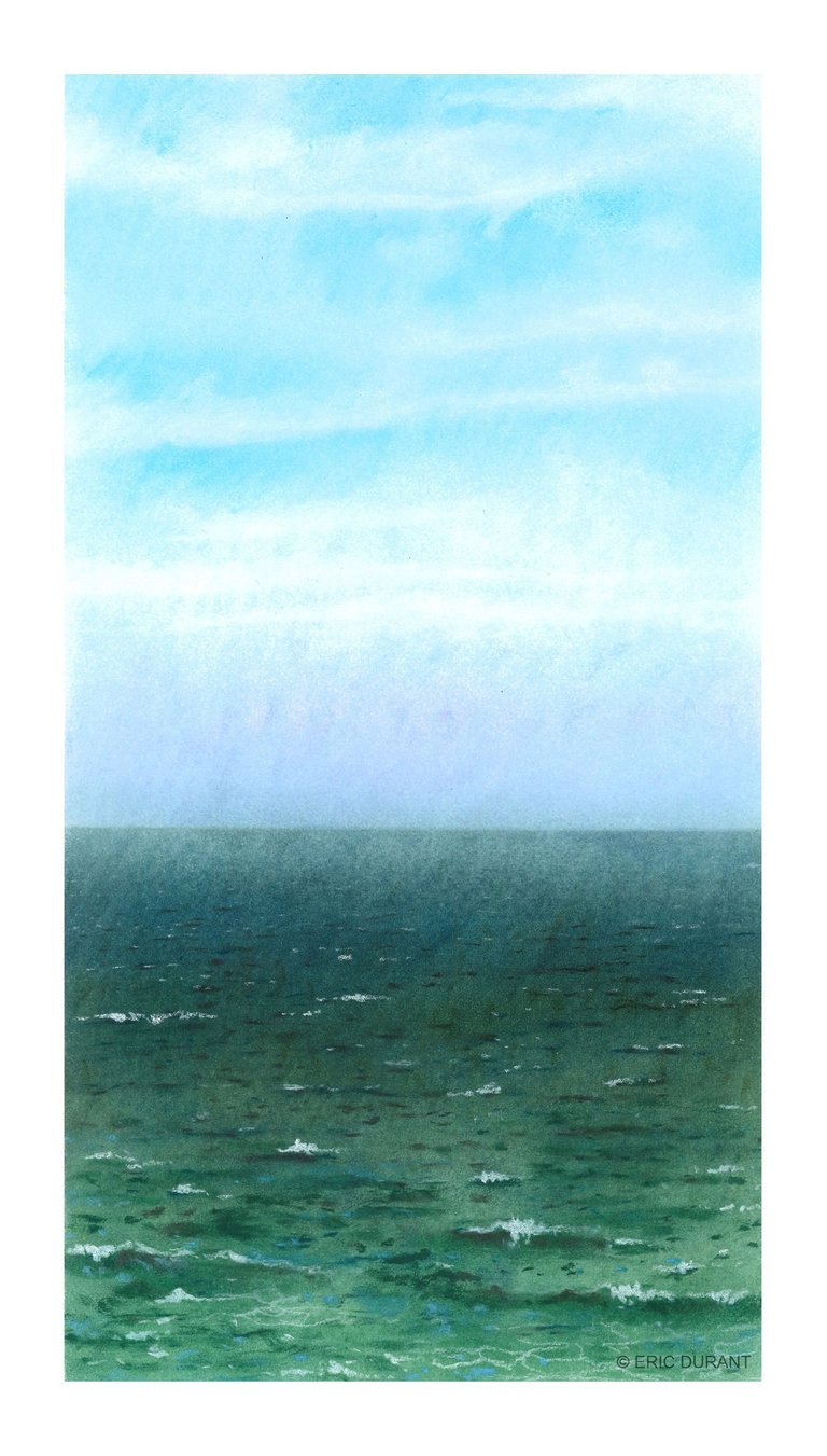 Pastel sec sur papier 20 × 37 cm - © Eric Durant