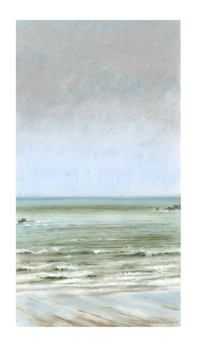 Pastel sec sur papier 20 × 37 cm - © Eric Durant
