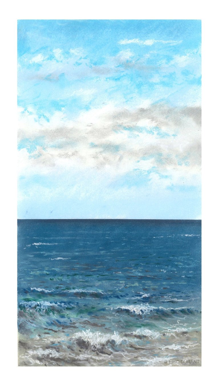 Pastel sec sur papier 20 × 37 cm - © Eric Durant