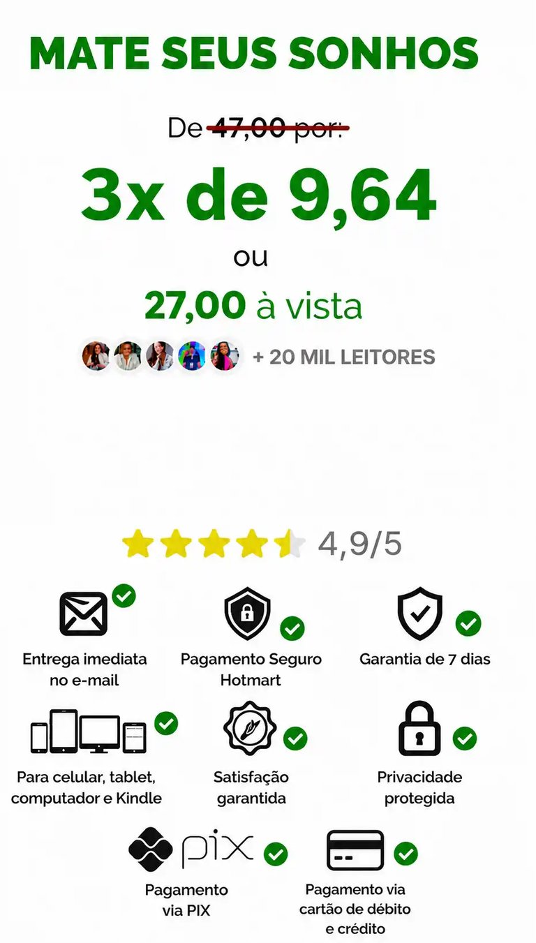 Livro Mate Seus Sonhos 27