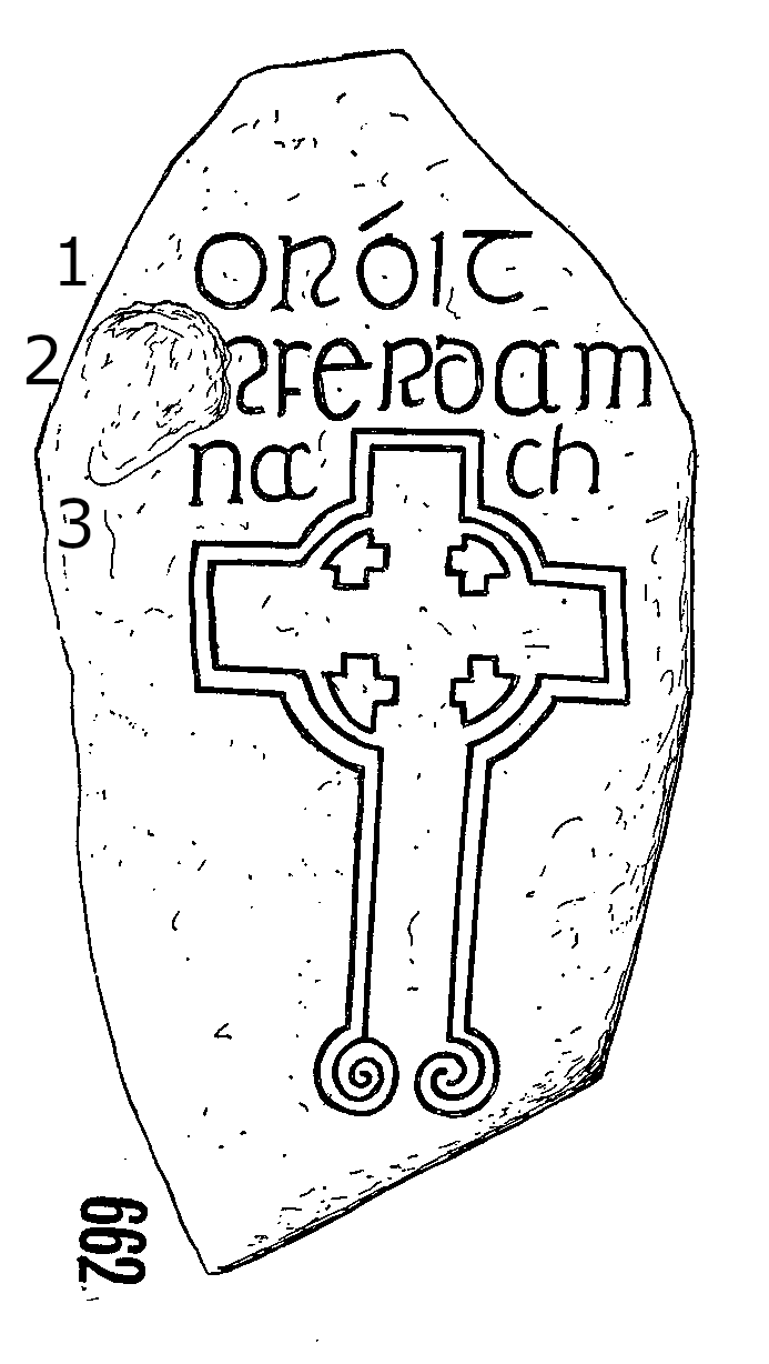 Clonmacnois Runestone 661 - Barony of Garrycastle, County of Offally, Ireland