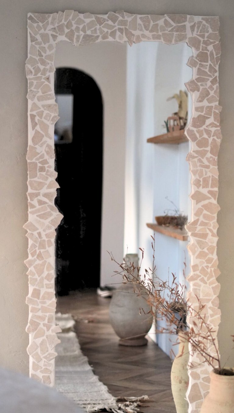 diy miroir travertin maison agave