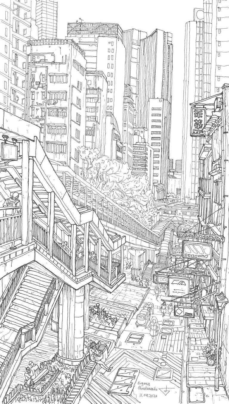 Sketch by artist Evgeny Bondarenko