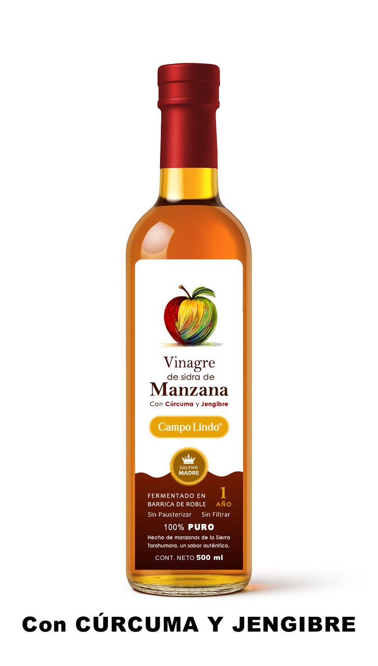 vinagre curcuma y jengibre