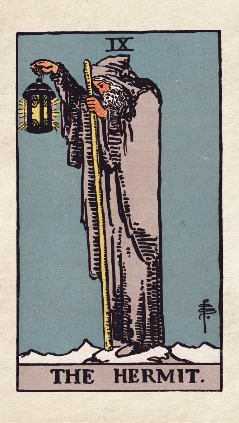 The Hermit: Represents introspection, guidance, and seeking solitude.