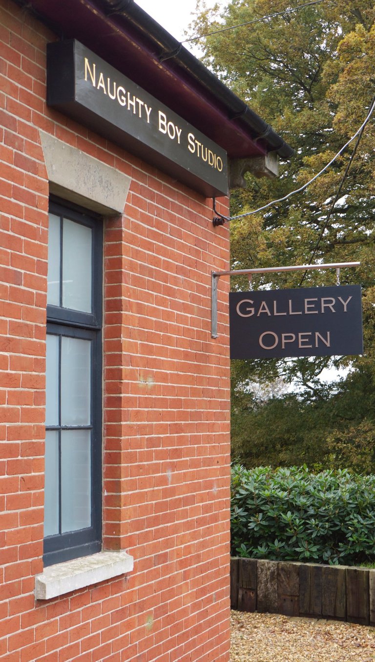 Naughty Boy Studio residence of Mark Richard Hall contemporary Artist and sculptor