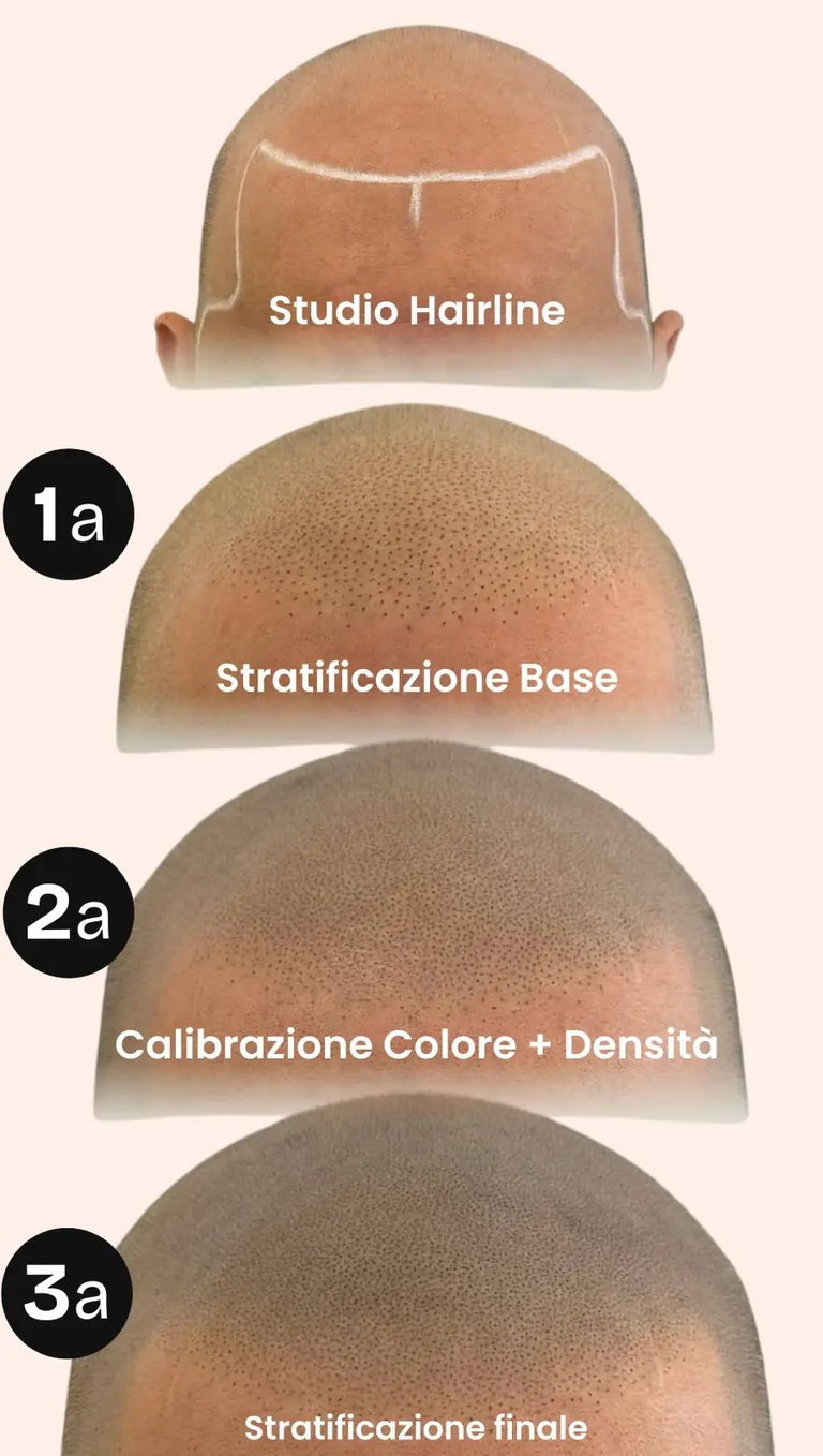 3 sedute tricopigmentazione effetto rasato