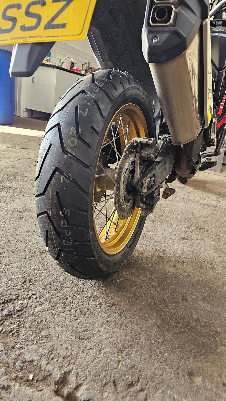 Image of a Rear Motorbike Tyre