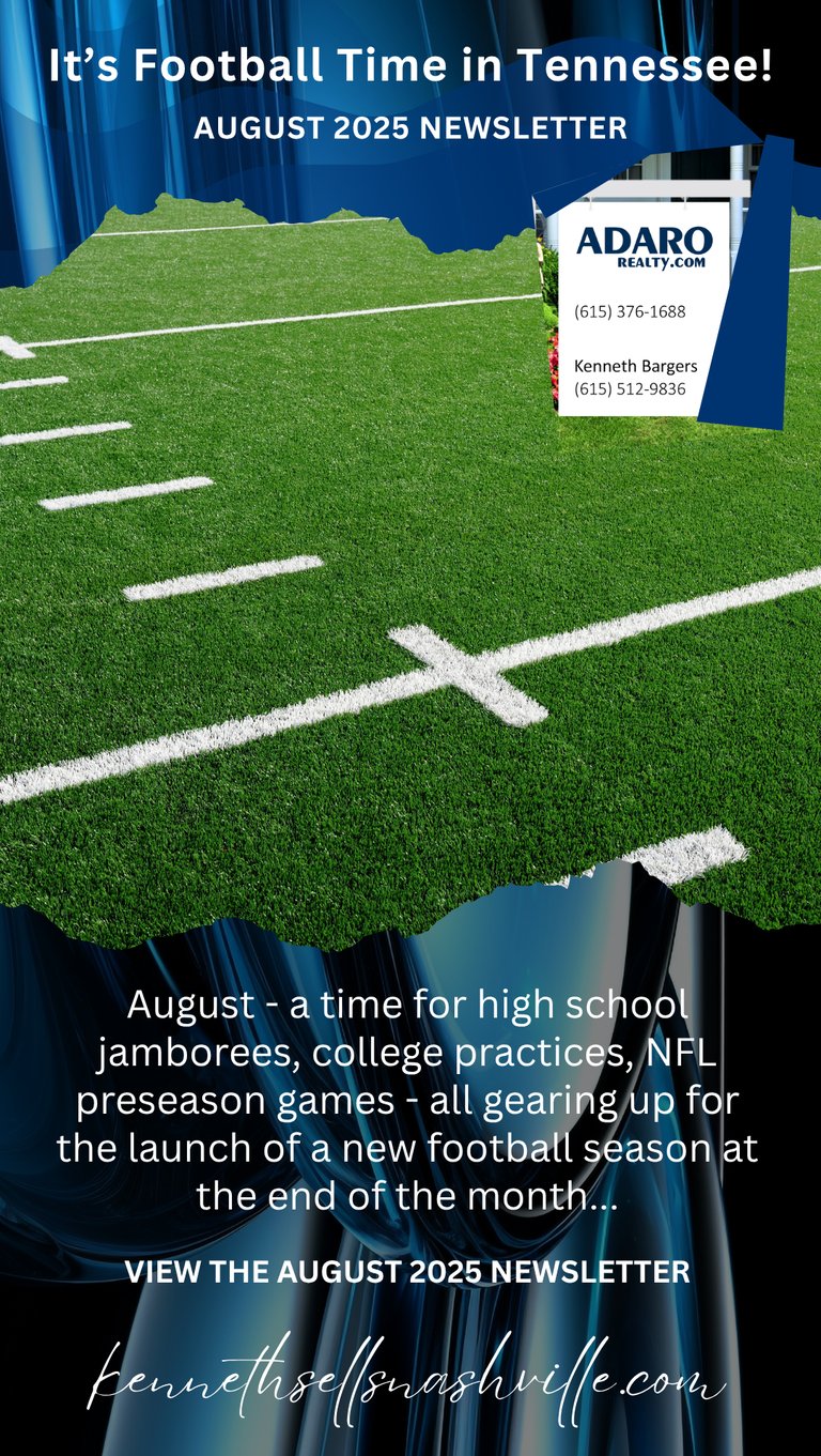August 2025 Newsletter - It's Football Time in Tennessee