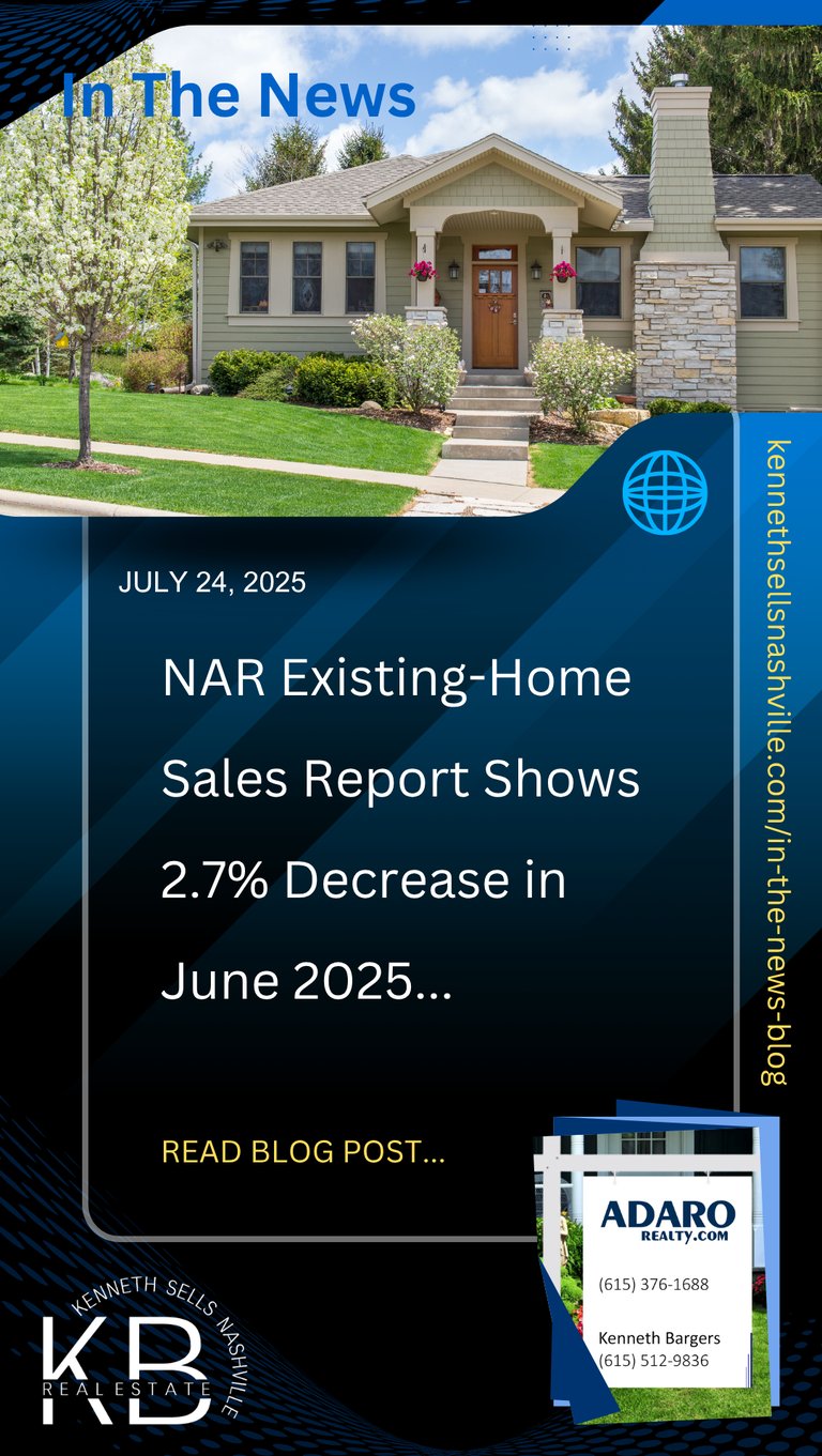 Housing Market Update as of July 24, 2025