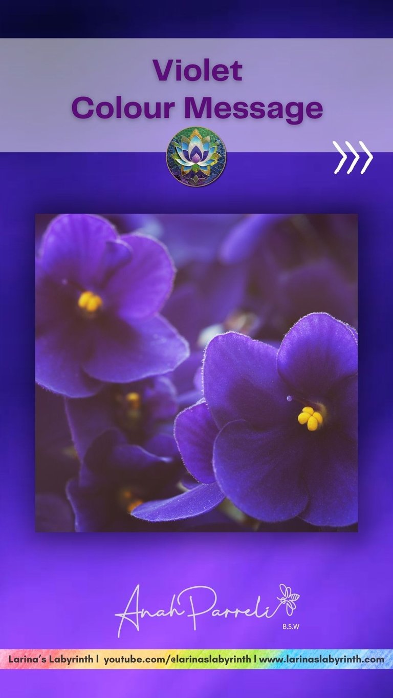 Colour Messenger: Power Of Violet. Colour Healing; color healing