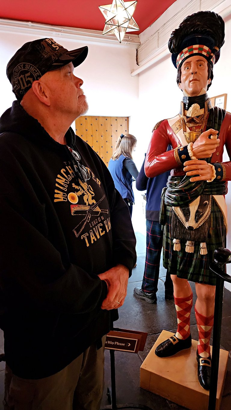 The Pirate finds a friend at Cawdor Castle in Scotland