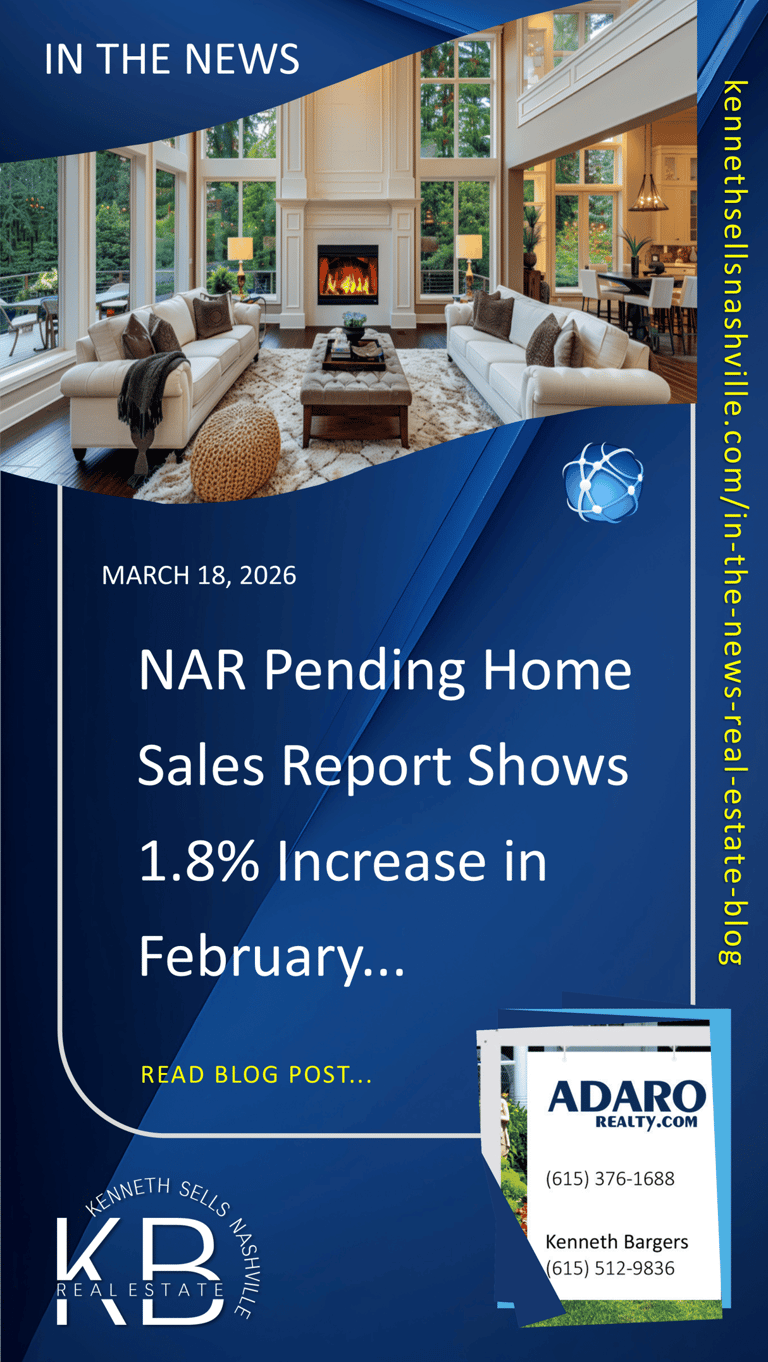 NAR Pending Home Sales Report Shows 1.8% Increase in February