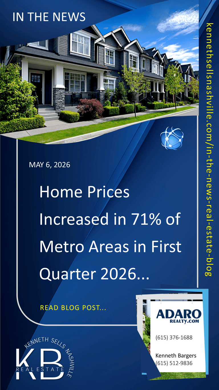 Home Prices Increased in 71% of Metro Areas in First Quarter 2026