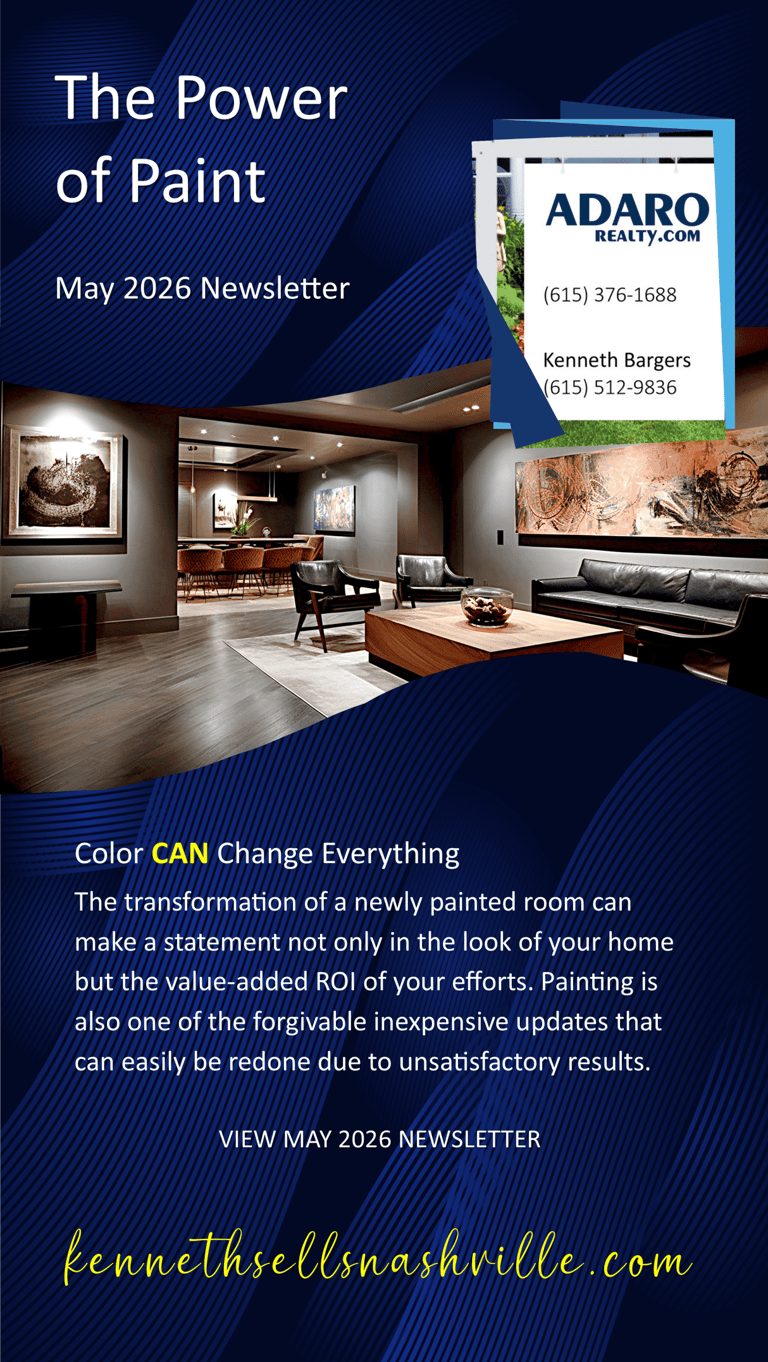 May 2026 Newsletter, Kenneth Bargers, Color CAN Change Everything