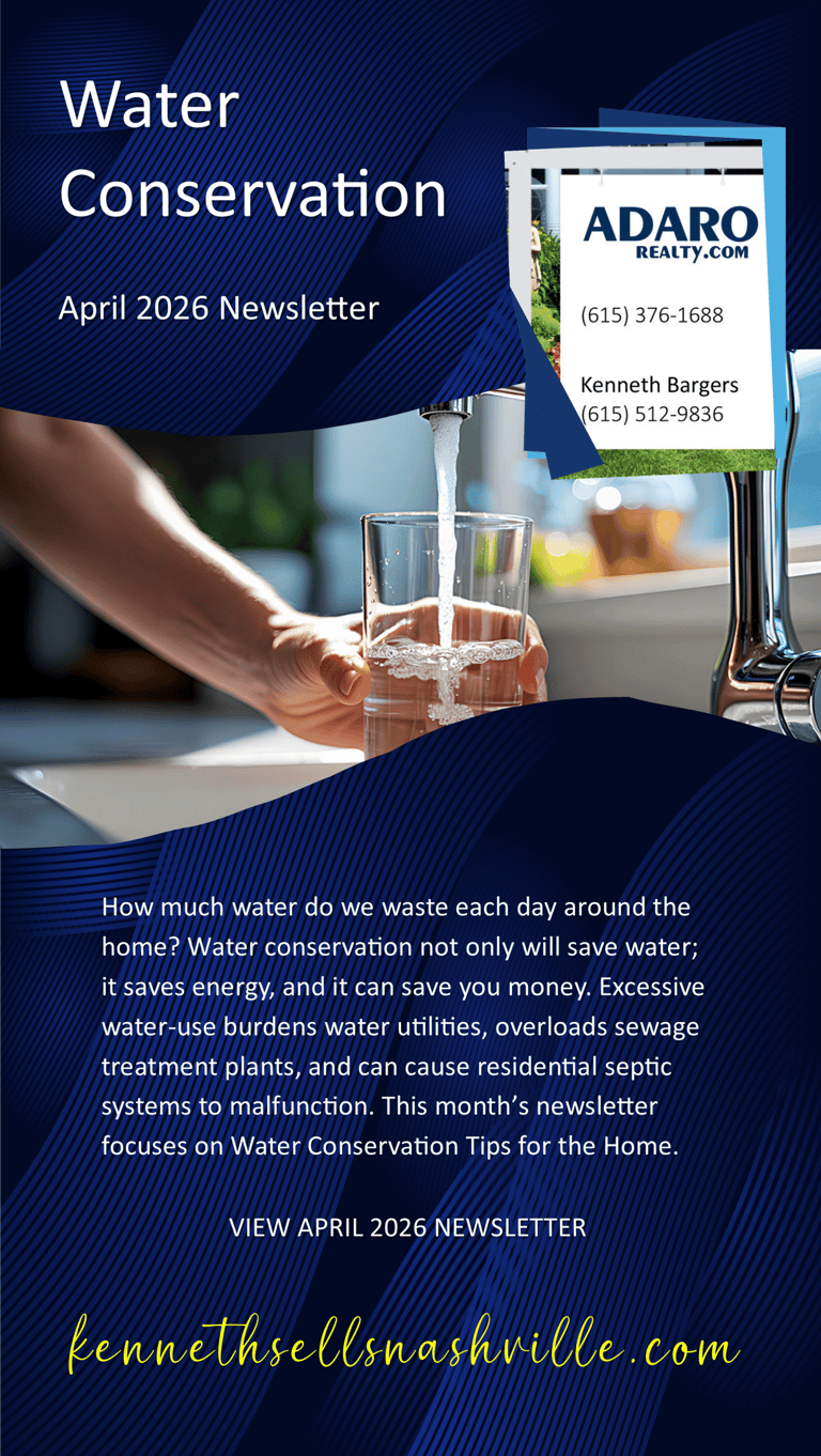 Water Conservation Tips April 2026 Newsletter