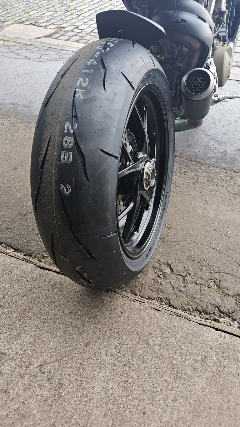 Image of a Rear Motorbike Tyre