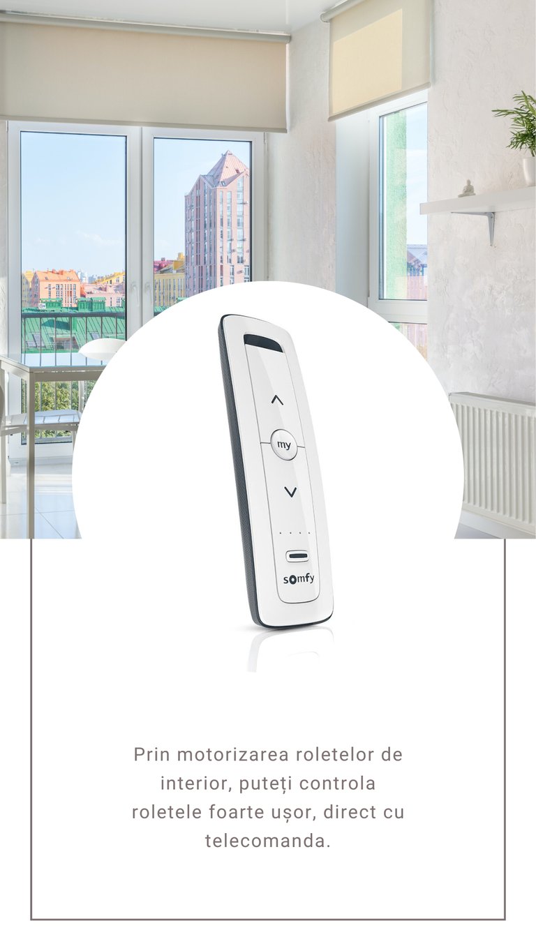 Producator Rolete textile Electrice cu actionare electrica pe telecomanda, buton, de pe telefon