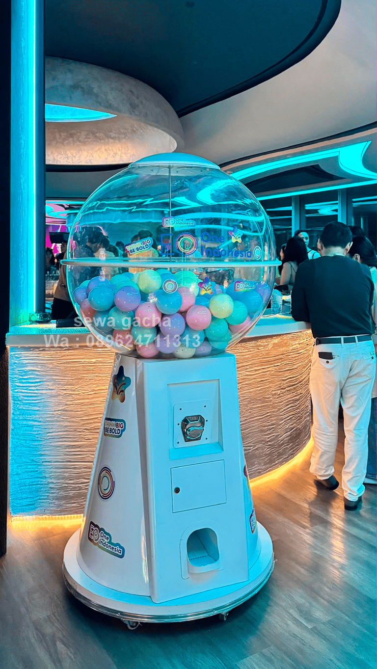 rental sewa mesin gacha gachapon jumbo