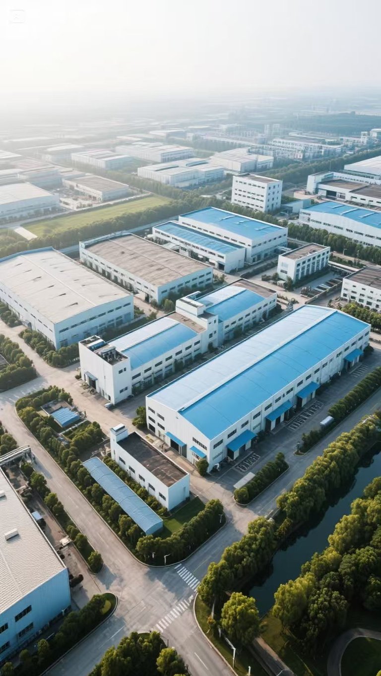 Aerial photos of the factory