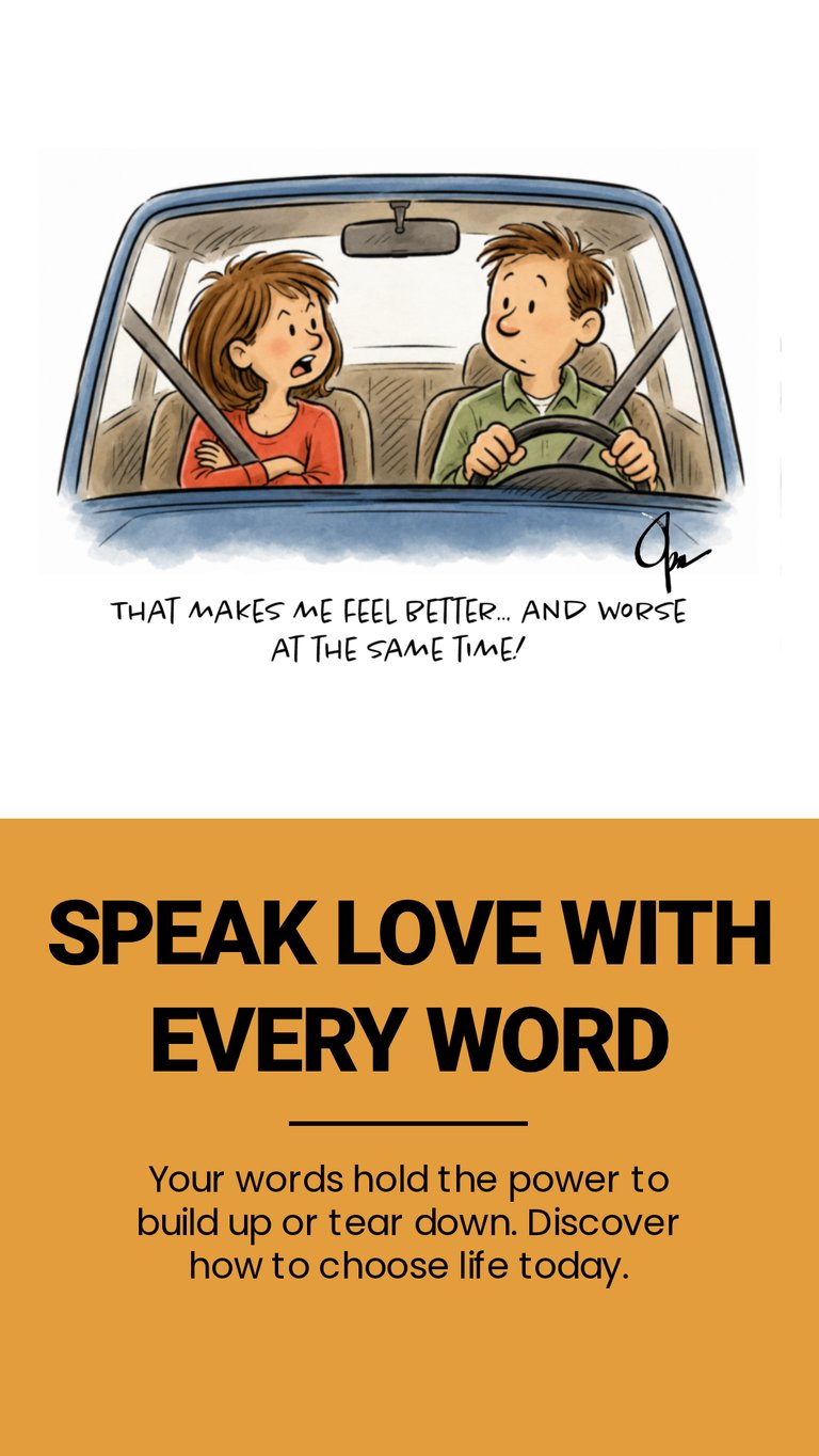A meme about speaking with love each day