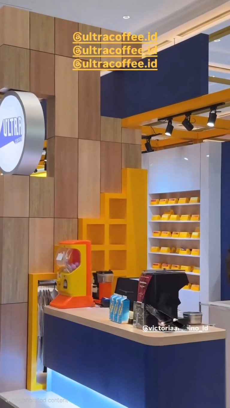 Mesin Gacha Omochapy di Stand Ultracoffee.id  event World of Coffee Indonesia