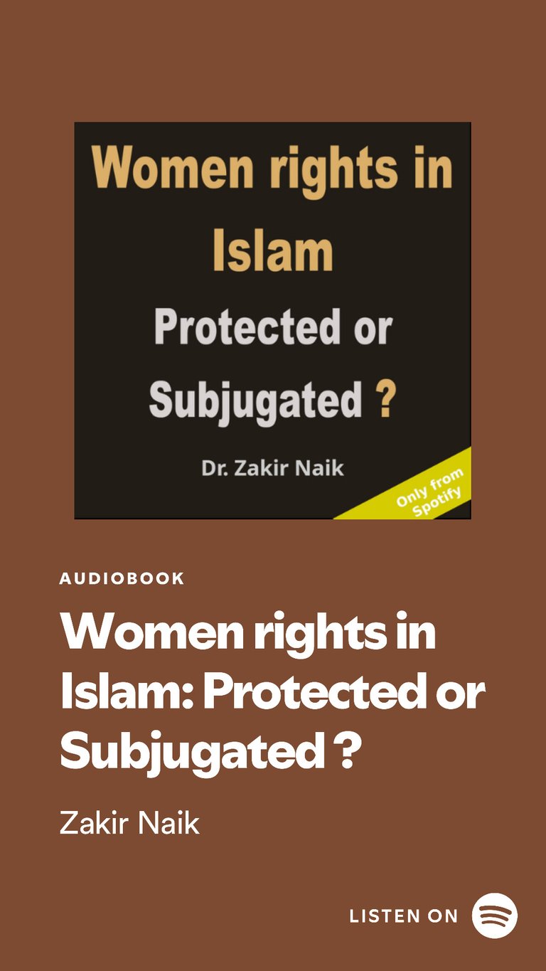 Women rights in Islam audiobook cover